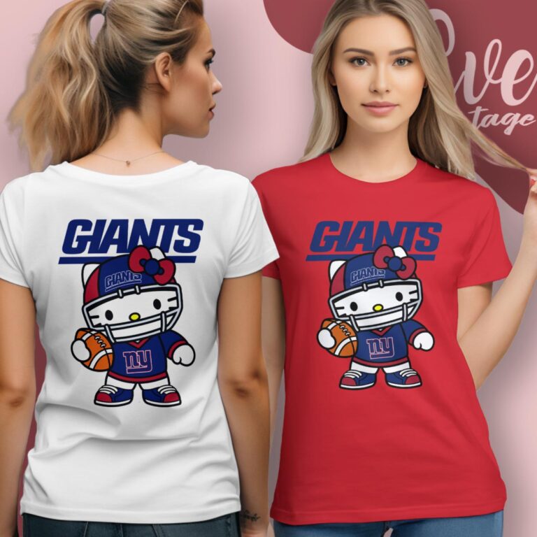 New York Giants Hello Kitty Shirt T Shirt New York Giants Hello Kitty Shirt T Shirt