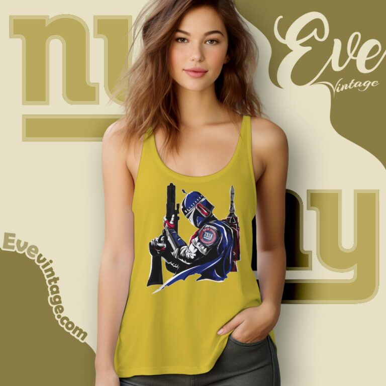 New York Giants Mandalorian Star Wars Shirt Tank Top Racerback New York Giants Mandalorian Star Wars Shirt Tank Top Racerback