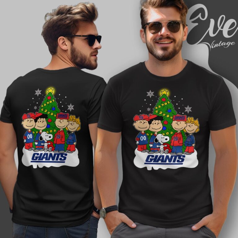 New York Giants Snoopy The Peanuts Christmas Shirt T Shirt New York Giants Snoopy The Peanuts Christmas Shirt T Shirt