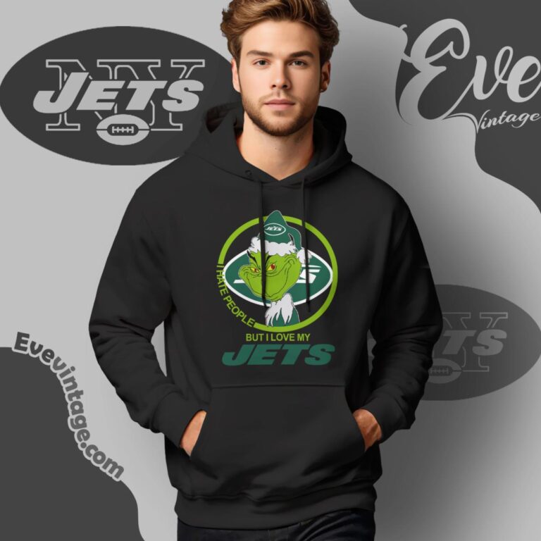 New York Jets Christmas Grinch Shirt I Hate People But I Love My Jets Hoodie New York Jets Christmas Grinch Shirt I Hate People But I Love My Jets Hoodie