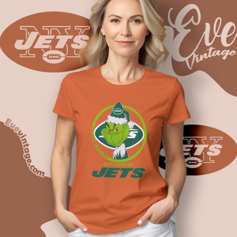 New York Jets Christmas Grinch Shirt I Hate People But I Love My Jets Women T Shirt New York Jets Christmas Grinch Shirt I Hate People But I Love My Jets Women T Shirt