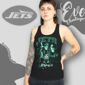 New York Jets Horror Halloween Tank Top Racerback