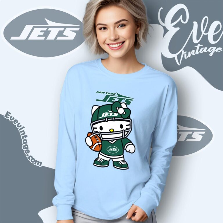 New York Jets Kitty Shirt Long Sleeve New York Jets Kitty Shirt Long Sleeve