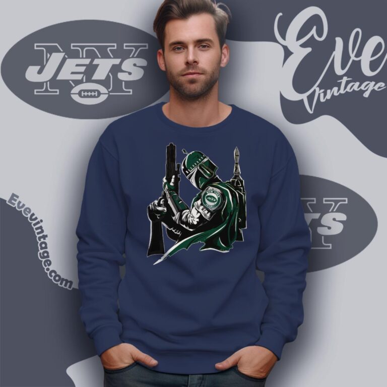 New York Jets Mandalorian Star Wars Shirt Sweatshirt New York Jets Mandalorian Star Wars Shirt Sweatshirt