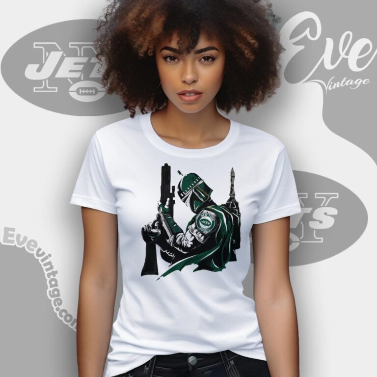 New York Jets Mandalorian Star Wars Shirt Women T Shirt New York Jets Mandalorian Star Wars Shirt Women T Shirt
