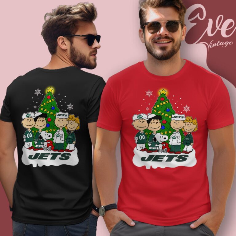 New York Jets Snoopy The Peanuts Christmas Shirt T Shirt New York Jets Snoopy The Peanuts Christmas Shirt T Shirt