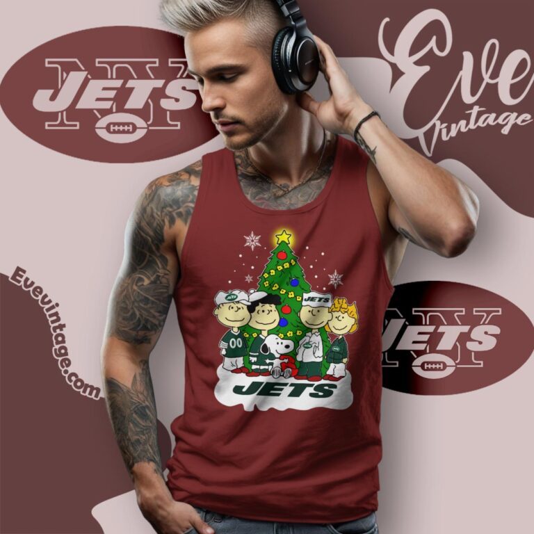 New York Jets Snoopy The Peanuts Christmas Shirt Tank Top Racerback New York Jets Snoopy The Peanuts Christmas Shirt Tank Top Racerback