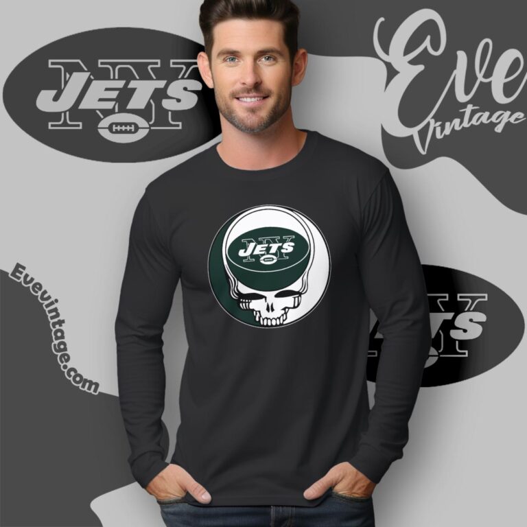 New York Jets Steal Your Face Grateful Dead Shirt Long Sleeve Tee New York Jets Steal Your Face Grateful Dead Shirt Long Sleeve Tee