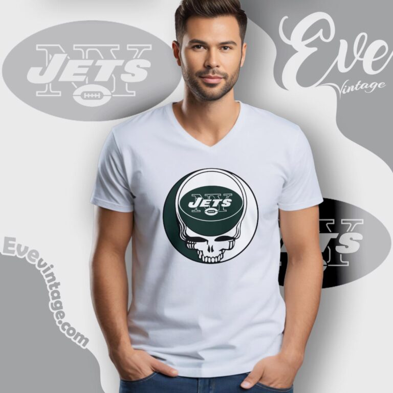 New York Jets Steal Your Face Grateful Dead Shirt V Neck TShirt New York Jets Steal Your Face Grateful Dead Shirt V Neck TShirt