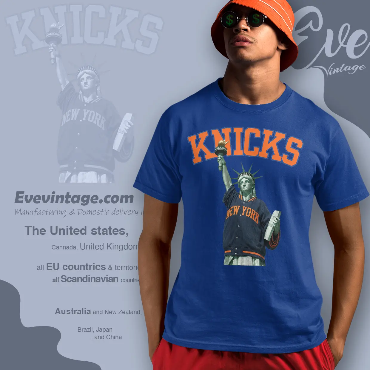 New York Knicks Championship Statue Of Liberty T shirt New York Knicks Championship Statue Of Liberty T shirt