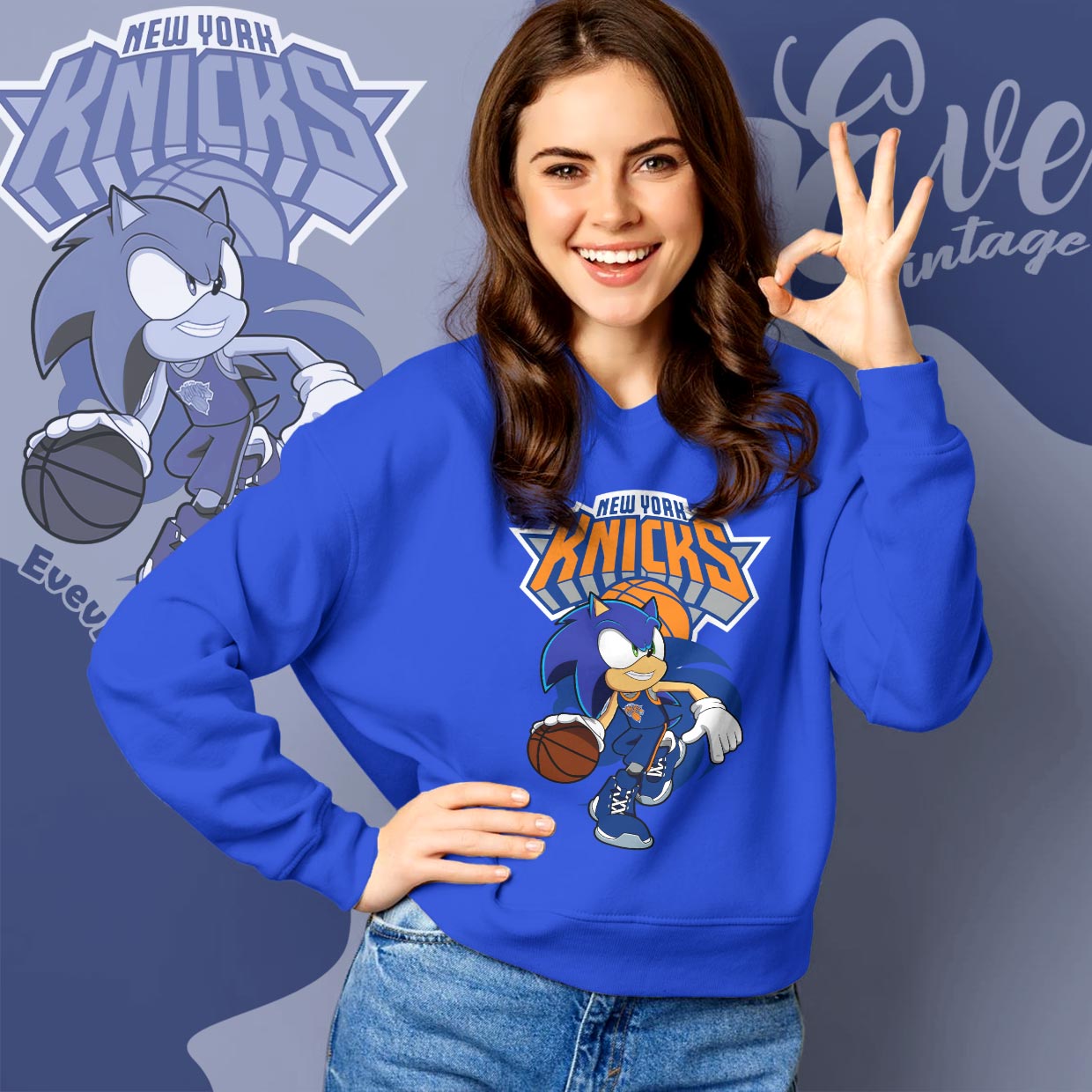 New York Knicks Sonic The Hedgehog Shirt New York Knicks Sonic The Hedgehog Shirt