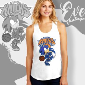 New York Knicks Sonic The Hedgehog Shirt Tank Top Racerback