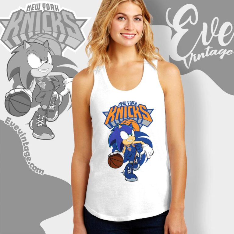 New York Knicks Sonic The Hedgehog Shirt Tank Top Racerback New York Knicks Sonic The Hedgehog Shirt Tank Top Racerback