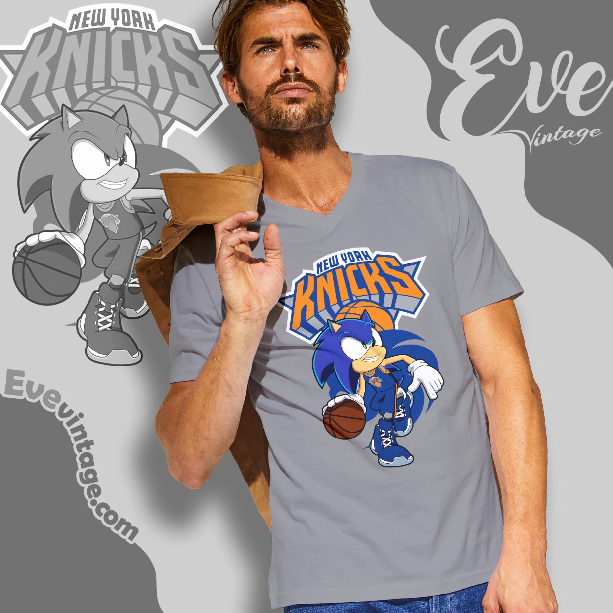 New York Knicks Sonic The Hedgehog Shirt New York Knicks Sonic The Hedgehog Shirt