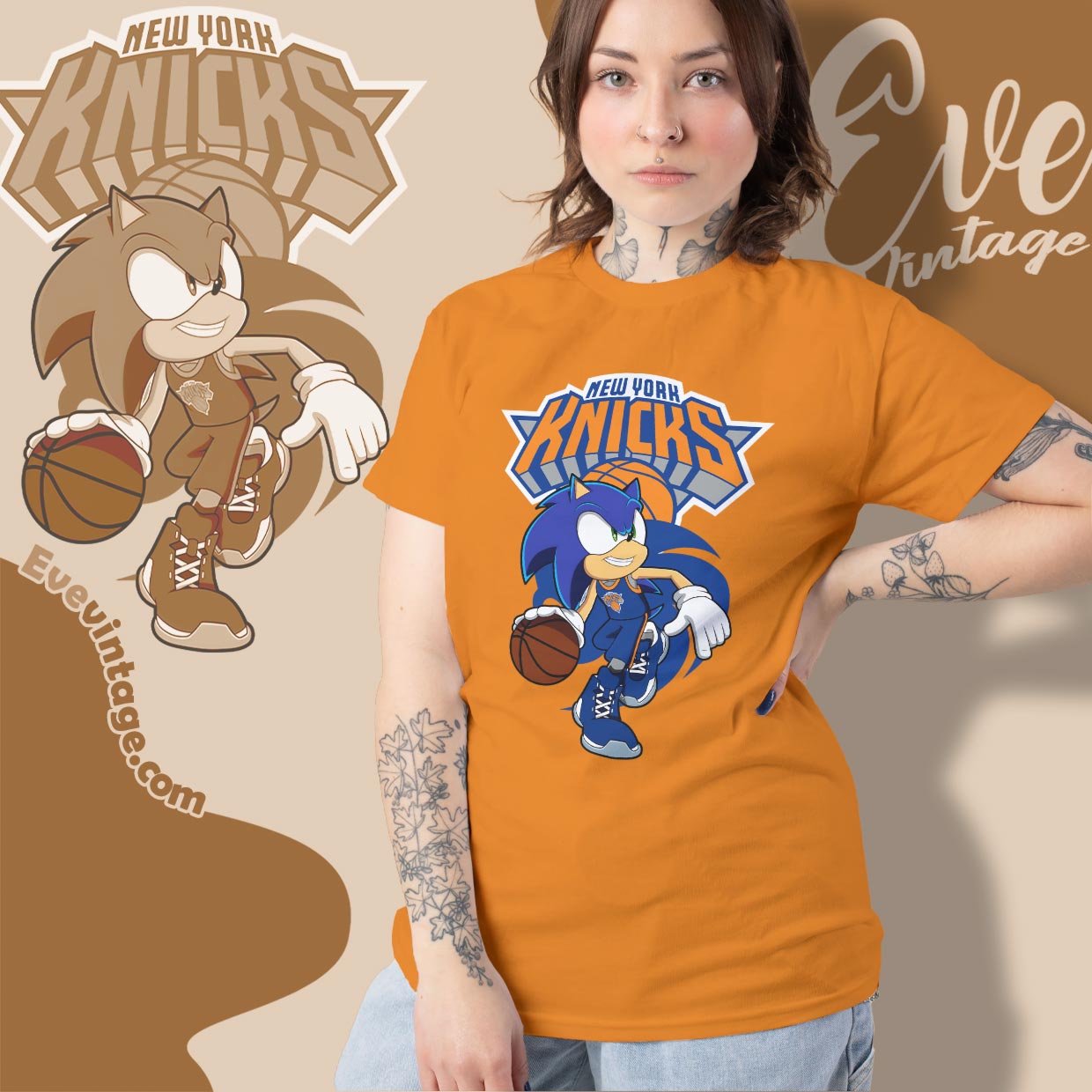 New York Knicks Sonic The Hedgehog Shirt New York Knicks Sonic The Hedgehog Shirt