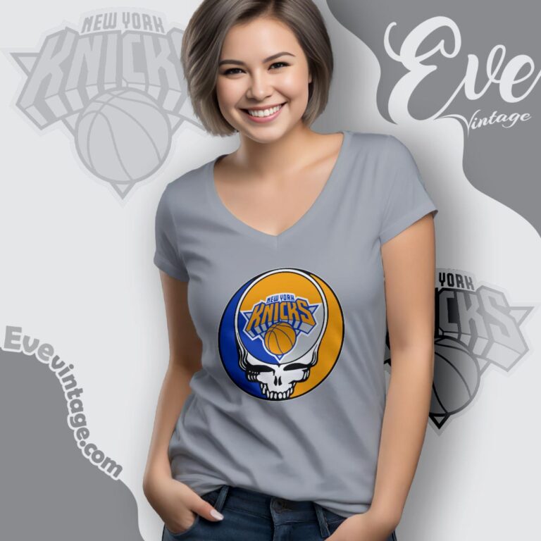 New York Knicks Steal Your Face Grateful Dead Shirt V Neck TShirt New York Knicks Steal Your Face Grateful Dead Shirt V Neck TShirt