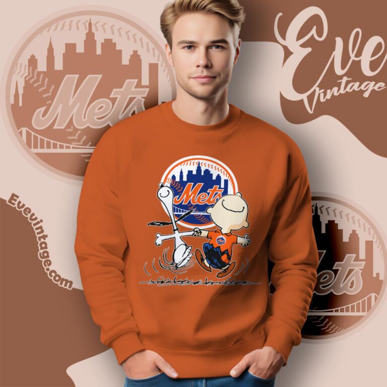 New York Mets Charlie Brown Snoopy Happy Dancing Shirt Sweatshirt New York Mets Charlie Brown Snoopy Happy Dancing Shirt Sweatshirt
