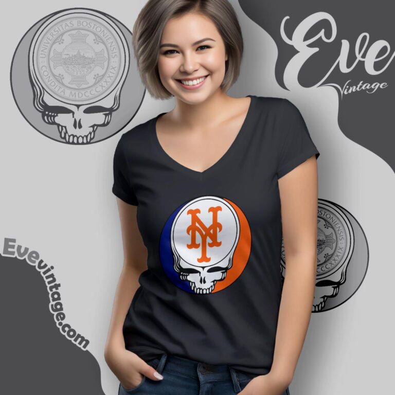 New York Mets Steal Your Face Grateful Dead Shirt V Neck TShirt New York Mets Steal Your Face Grateful Dead Shirt V Neck TShirt