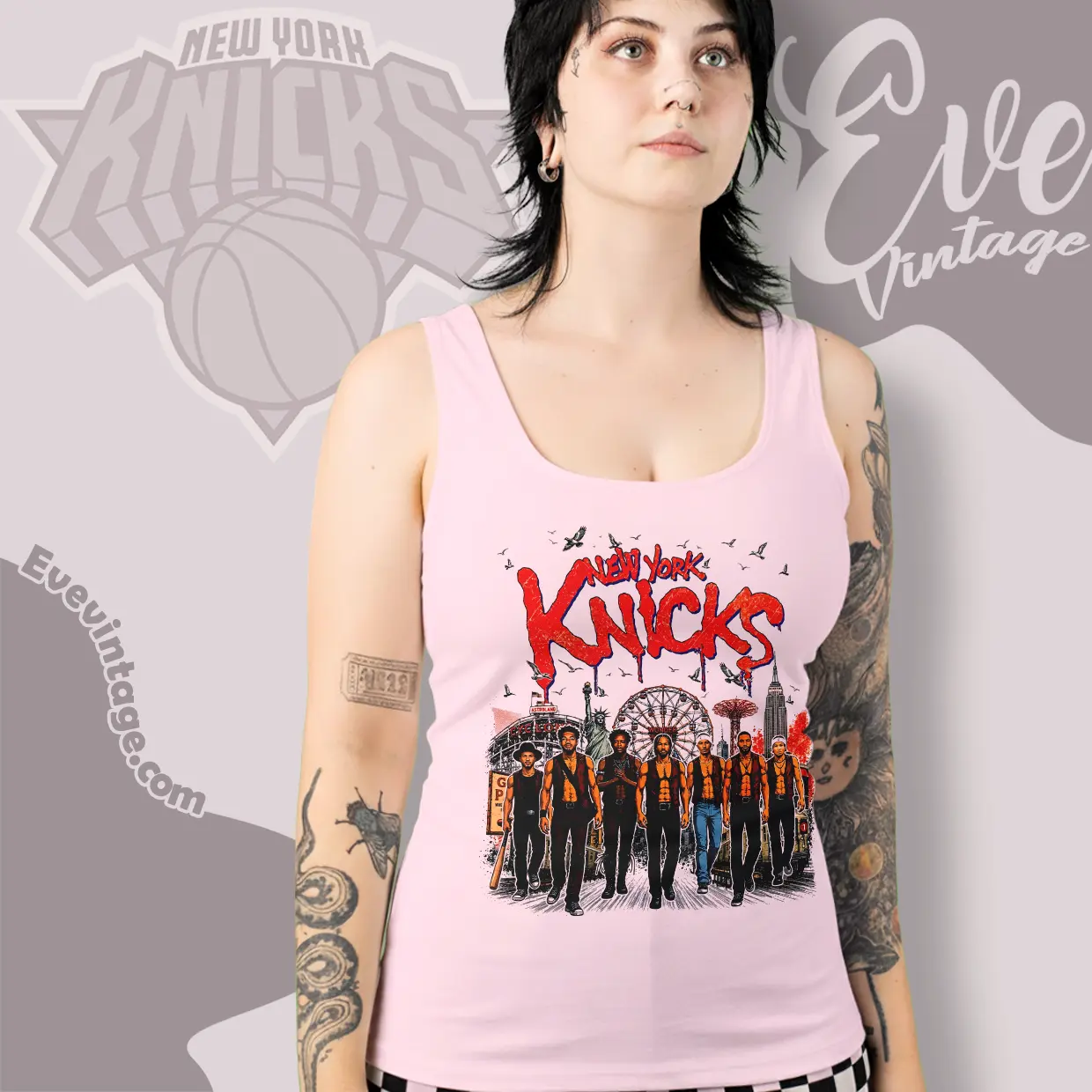 New York Nova Knicks The Warriors Tank Top Racerback New York Nova Knicks The Warriors Tank Top Racerback