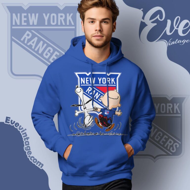 New York Rangers Charlie Brown Snoopy Happy Dancing Shirt Hoodie New York Rangers Charlie Brown Snoopy Happy Dancing Shirt Hoodie