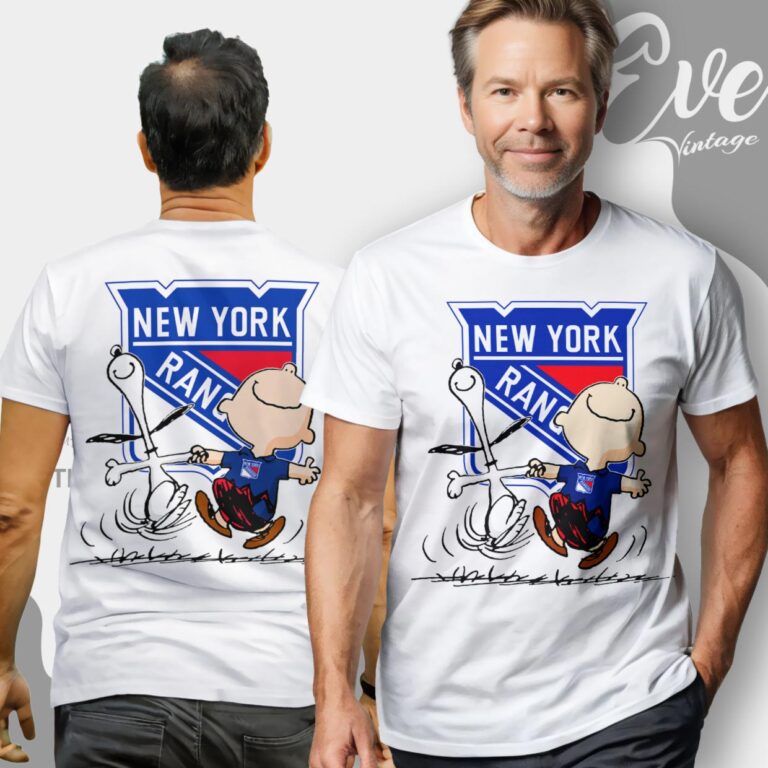 New York Rangers Charlie Brown Snoopy Happy Dancing Shirt T Shirt New York Rangers Charlie Brown Snoopy Happy Dancing Shirt T Shirt
