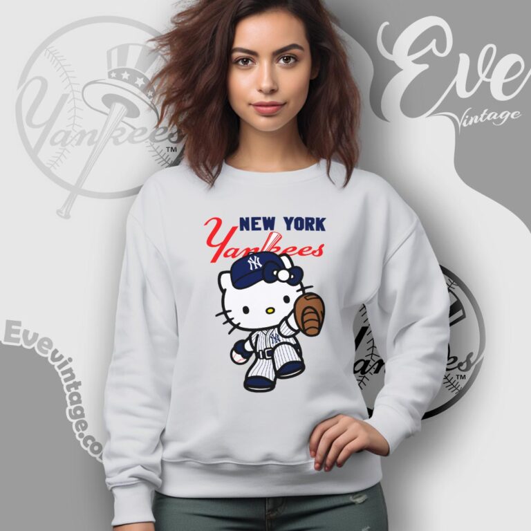 New York Yankees Hello Kitty Shirt Sweatshirt New York Yankees Hello Kitty Shirt Sweatshirt