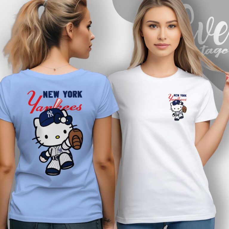 New York Yankees Hello Kitty Shirt T shirt New York Yankees Hello Kitty Shirt T shirt