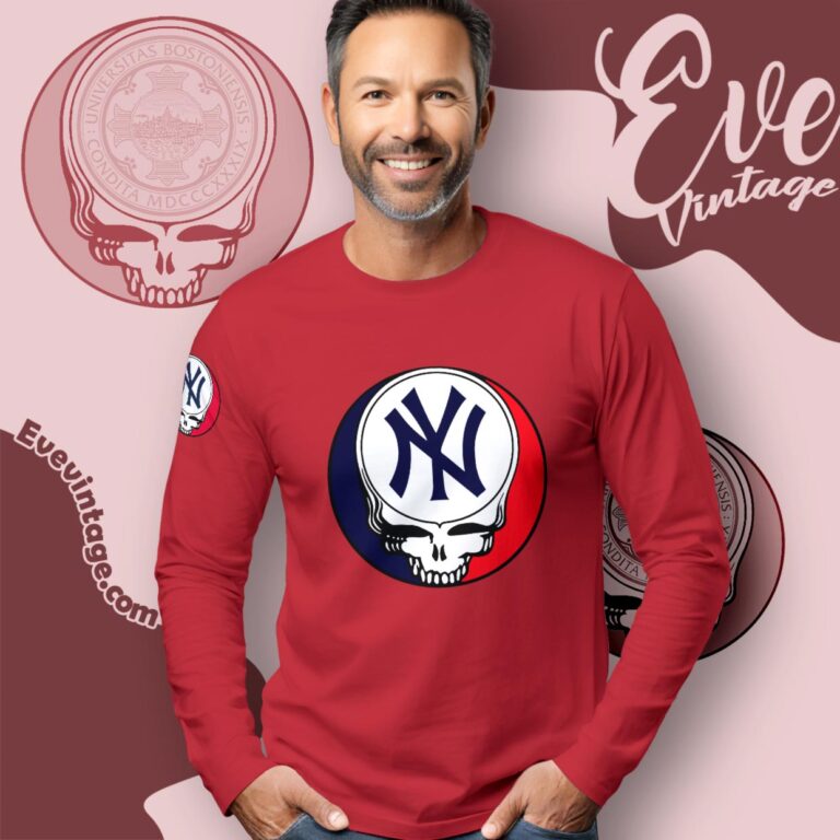 New York Yankees Steal Your Face Grateful Dead Shirt Long Sleeve Tee New York Yankees Steal Your Face Grateful Dead Shirt Long Sleeve Tee