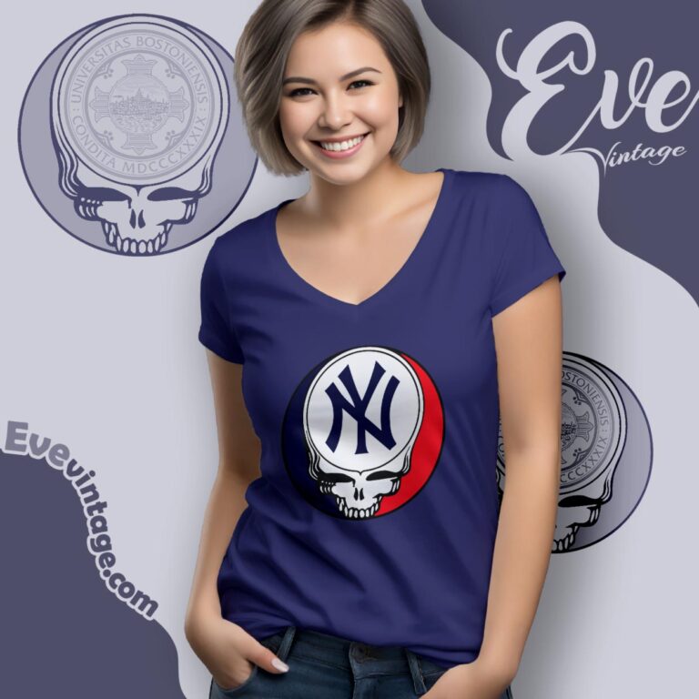 New York Yankees Steal Your Face Grateful Dead Shirt V Neck TShirt New York Yankees Steal Your Face Grateful Dead Shirt V Neck TShirt
