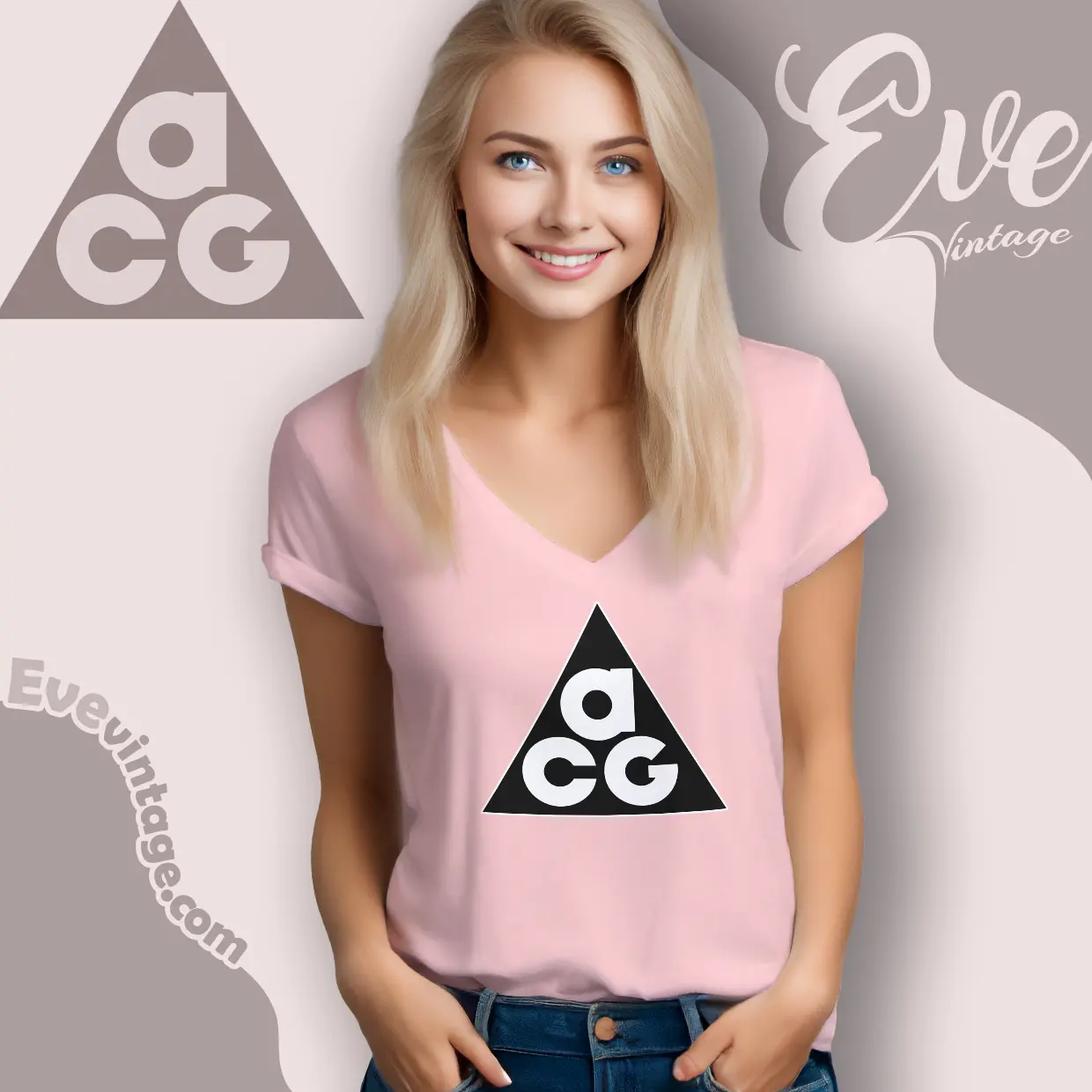 Nike Acg Logo Radical Airflow V Neck TShirt Nike Acg Logo Radical Airflow V Neck TShirt