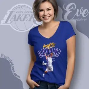 Nike Kobe Bryant Black Mamba Lakers 24 V Neck TShirt