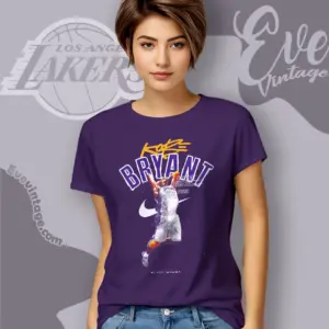Nike Kobe Bryant Black Mamba Lakers 24 Women T shirt