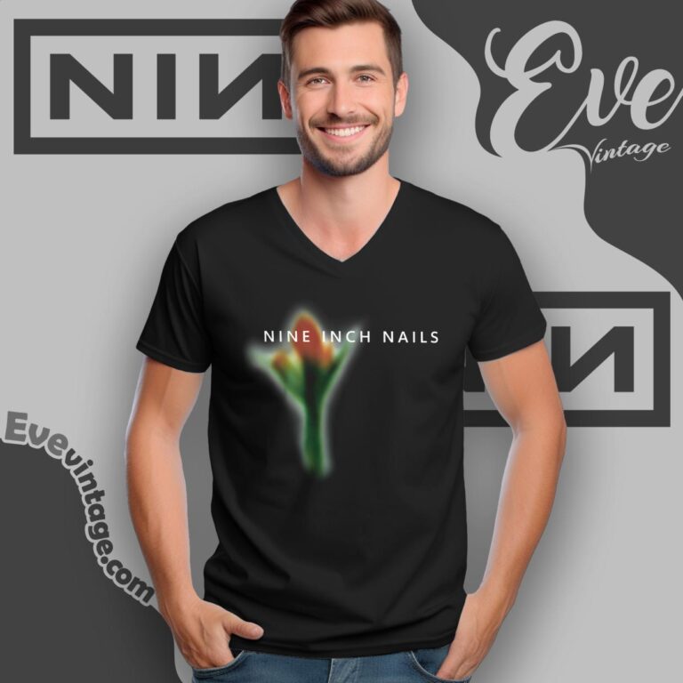 Nine Inch Nails Fragility Tour Shirt V Neck TShirt Nine Inch Nails Fragility Tour Shirt V Neck TShirt