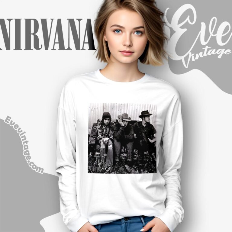 Nirvana In Seattle July 1993 By Anton Corbijn Shirt Long Sleeve Tee Nirvana In Seattle July 1993 By Anton Corbijn Shirt Long Sleeve Tee