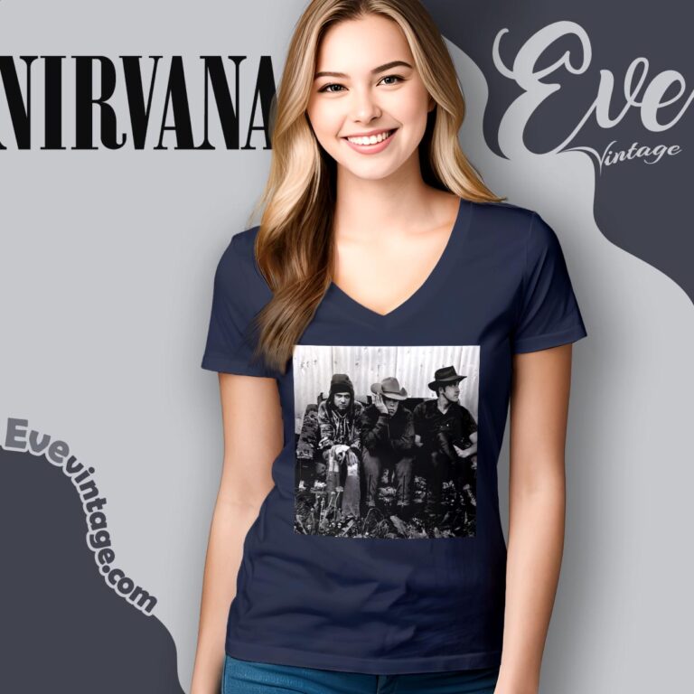 Nirvana In Seattle July 1993 By Anton Corbijn Shirt V Neck TShirt Nirvana In Seattle July 1993 By Anton Corbijn Shirt V Neck TShirt