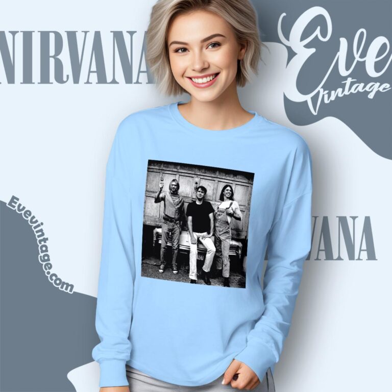 Nirvana In Seattle July 1993 Photo By Anton Corbijn Shirt Long Sleeve Tee Nirvana In Seattle July 1993 Photo By Anton Corbijn Shirt Long Sleeve Tee