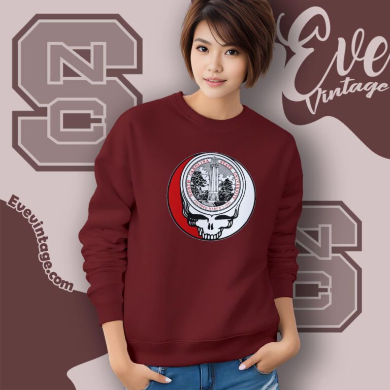North Carolina State University Steal Your Face Grateful Dead Shirt Sweatshirt North Carolina State University Steal Your Face Grateful Dead Shirt Sweatshirt