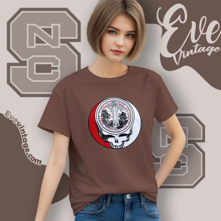 North Carolina State University Steal Your Face Grateful Dead Shirt Women T Shirt North Carolina State University Steal Your Face Grateful Dead Shirt Women T Shirt