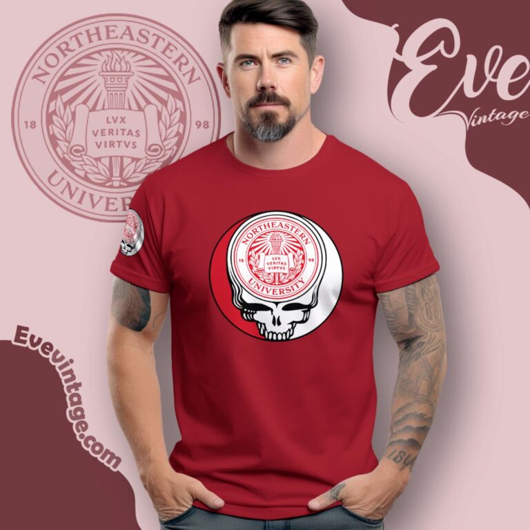Northeastern University Steal Your Face Grateful Dead Shirt T Shirt Northeastern University Steal Your Face Grateful Dead Shirt T Shirt