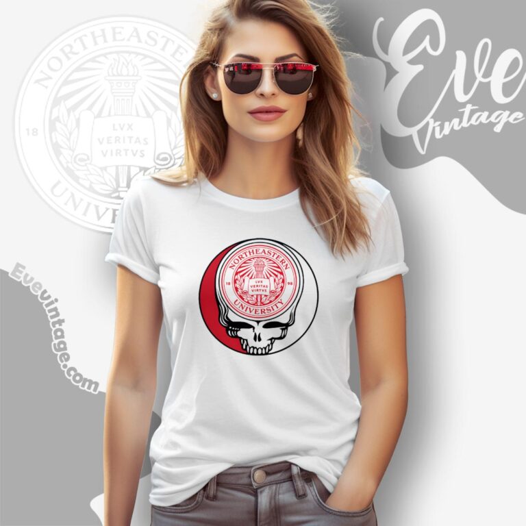 Northeastern University Steal Your Face Grateful Dead Shirt Women T Shirt Northeastern University Steal Your Face Grateful Dead Shirt Women T Shirt