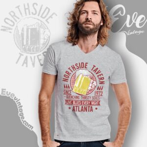 Northside Tavern Shirt Atlanta Georgia Dive Bar V Neck TShirt