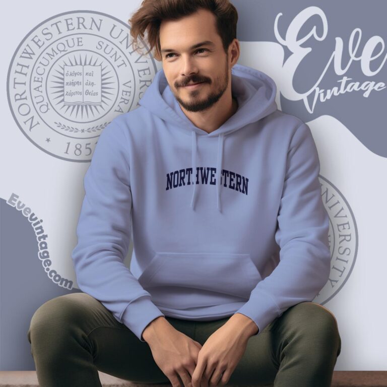 Northwestern University Classic Logo Shirt Hoodie Northwestern University Classic Logo Shirt Hoodie