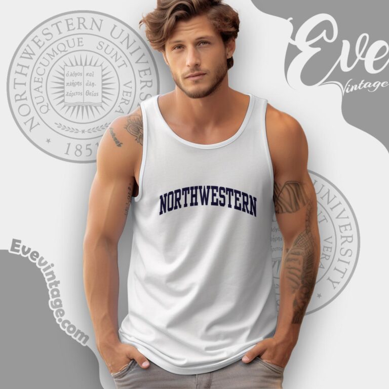 Northwestern University Classic Logo Shirt Tank Top Racerback Northwestern University Classic Logo Shirt Tank Top Racerback