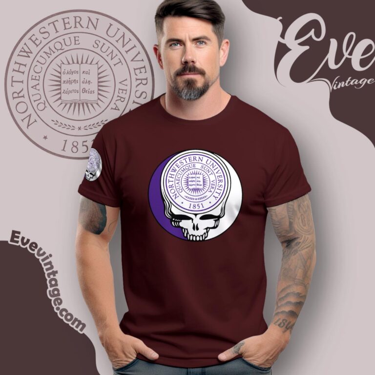 Northwestern University Steal Your Face Grateful Dead Shirt T Shirt Northwestern University Steal Your Face Grateful Dead Shirt T Shirt