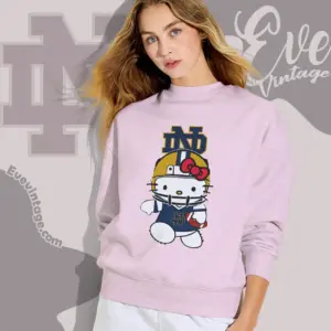 Notre Dame Fighting Hello Kitty Football Sweatshirt