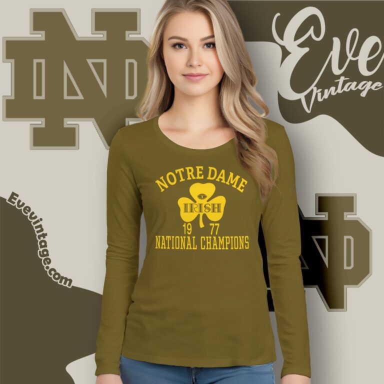 Notre Dame Fighting Irish University Shirt Long Sleeve Tee Notre Dame Fighting Irish University Shirt Long Sleeve Tee