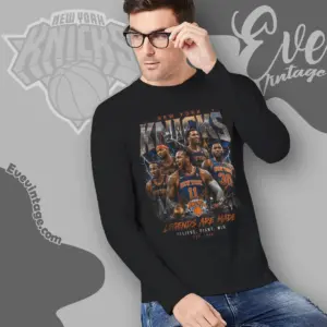 Ny Knicks Champion 2026 Shirt Legends Are Made Long Sleeve Tee