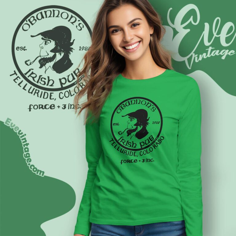 O'bannon's Irish Pub Shirt Telluride Colorado Dive Bar Long Sleeve Tee O'bannon's Irish Pub Shirt Telluride Colorado Dive Bar Long Sleeve Tee