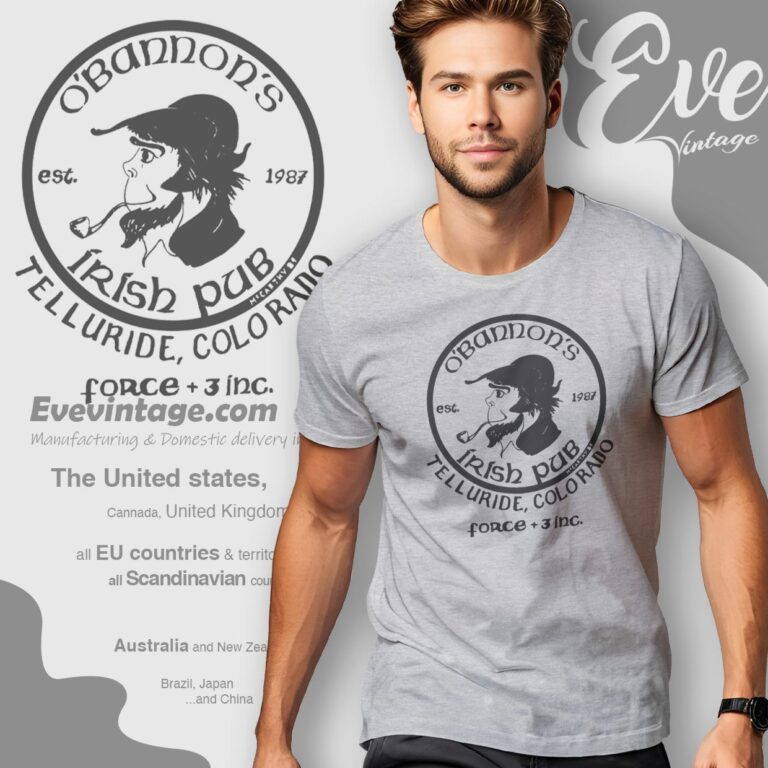 O'bannon's Irish Pub Shirt Telluride Colorado Dive Bar T shirt O'bannon's Irish Pub Shirt Telluride Colorado Dive Bar T shirt