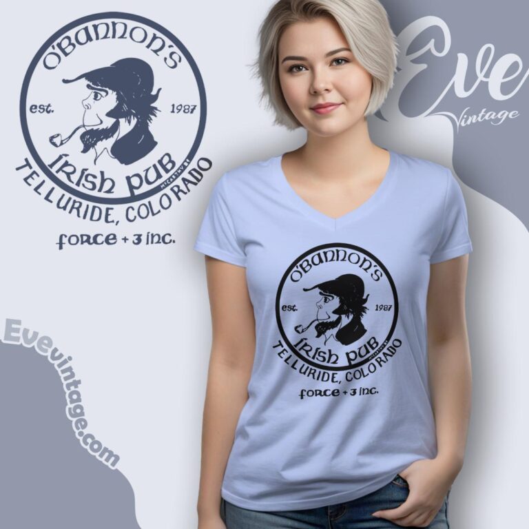 O'bannon's Irish Pub Shirt Telluride Colorado Dive Bar V Neck TShirt O'bannon's Irish Pub Shirt Telluride Colorado Dive Bar V Neck TShirt